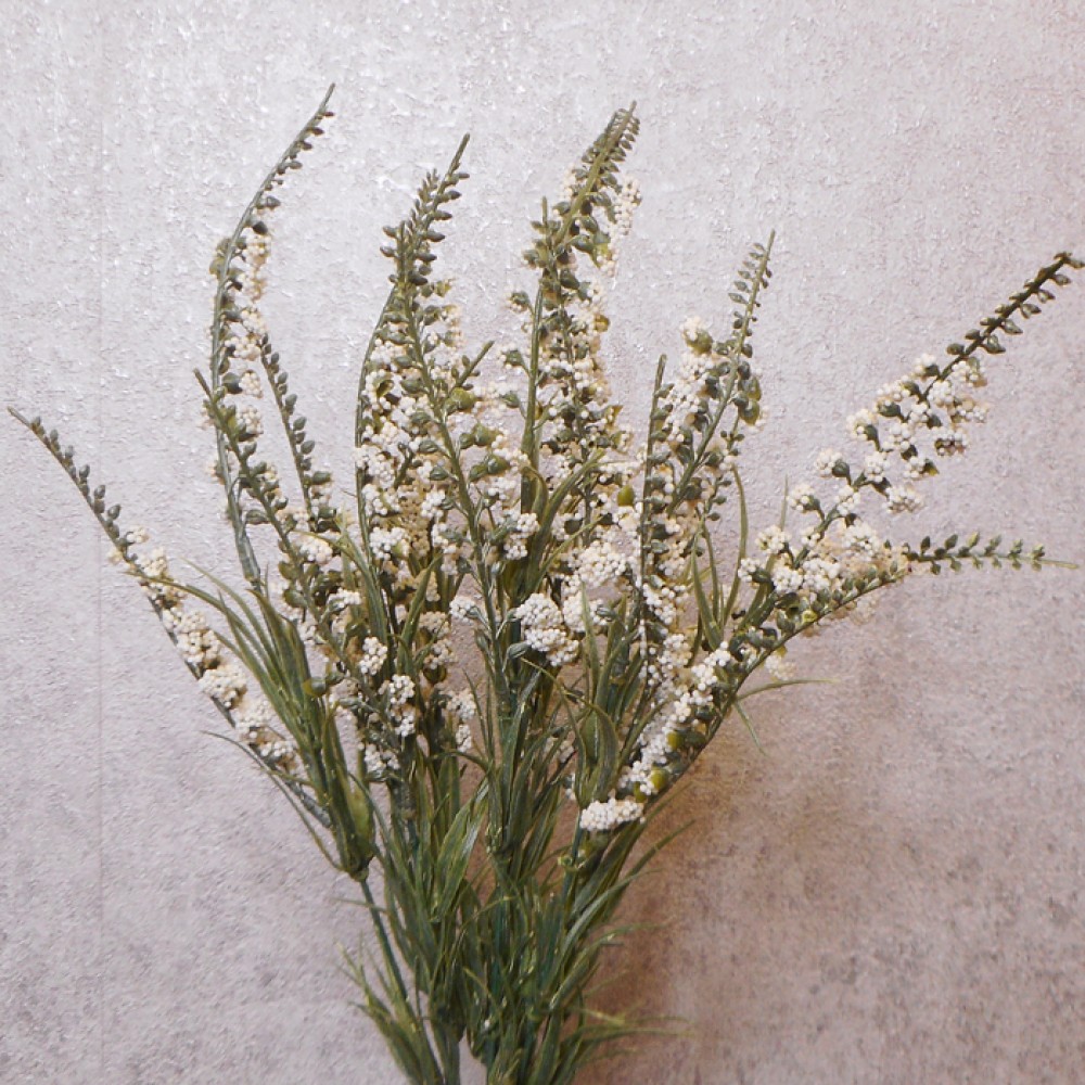 Artificial Heather Plants White 54cm Artificial Plants